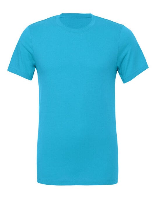 Bella + Canvas CA3001 Canvas Unisex Jersey Short Sleeve Tee - Aqua