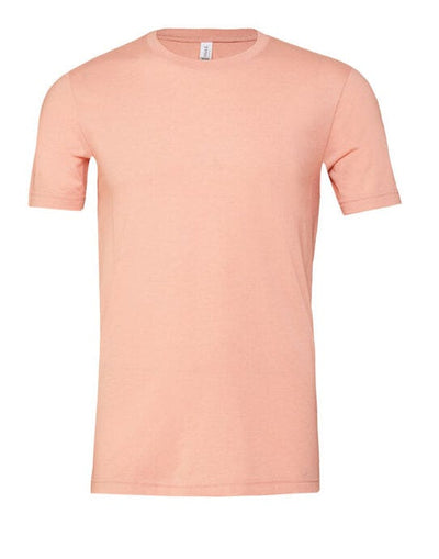 Bella + Canvas CA3001CVC Canvas Unisex Heather Jersey SS Tee - Heather Peach