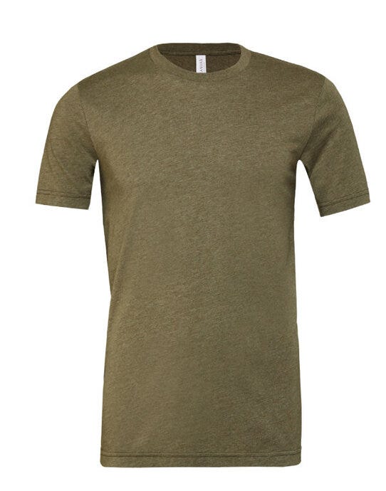 Bella + Canvas CA3001CVC Canvas Unisex Heather Jersey SS Tee - Heather Olive