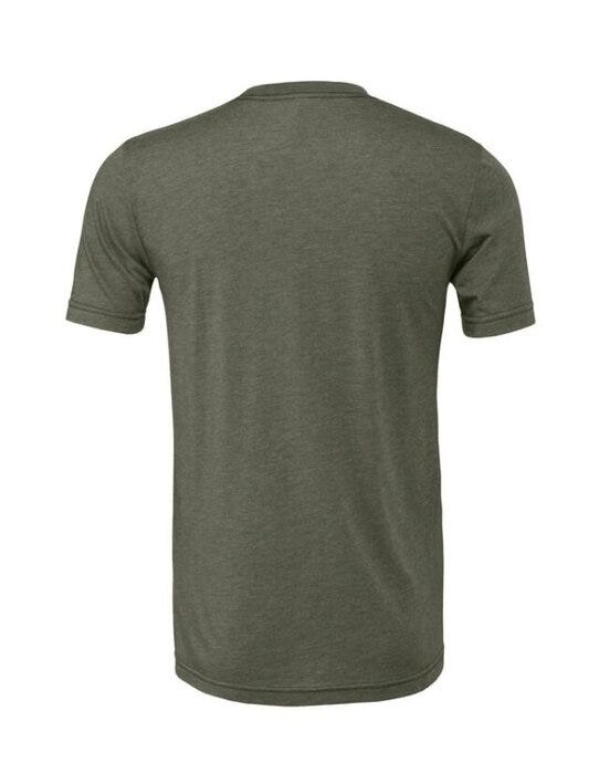 Bella + Canvas CA3001CVC Canvas Unisex Heather Jersey SS Tee - Heather Military Green