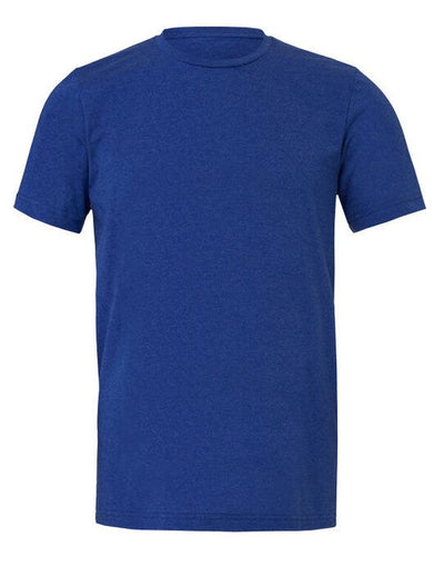 Bella + Canvas CA3001CVC Canvas Unisex Heather Jersey SS Tee - Heather True Royal