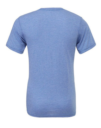 Bella + Canvas CA3413 Canvas Unisex Tri-blend S/Sleeve Tee - Blue Triblend