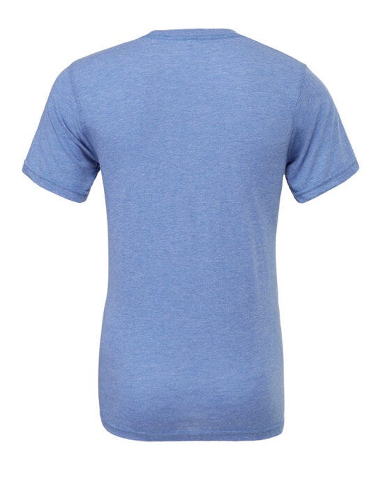 Bella + Canvas CA3413 Canvas Unisex Tri-blend S/Sleeve Tee - Blue Triblend