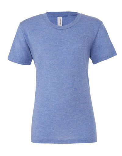 Bella + Canvas CA3413 Canvas Unisex Tri-blend S/Sleeve Tee - Blue Triblend
