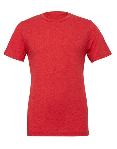Bella + Canvas CA3413 Canvas Unisex Tri-blend S/Sleeve Tee - Red Triblend