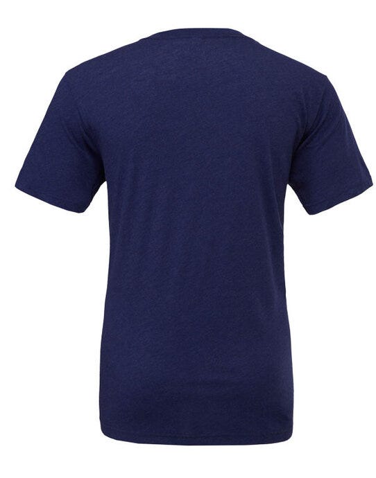 Bella + Canvas CA3413 Canvas Unisex Tri-blend S/Sleeve Tee - Navy Triblend