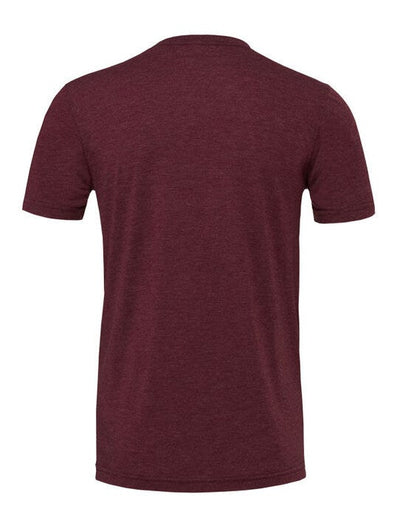 Bella + Canvas CA3413 Canvas Unisex Tri-blend S/Sleeve Tee - Maroon Triblend