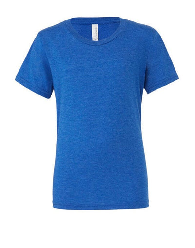 Bella + Canvas CA3413 Canvas Unisex Tri-blend S/Sleeve Tee - True Royal Triblend