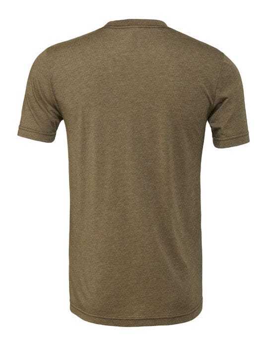 Bella + Canvas CA3413 Canvas Unisex Tri-blend S/Sleeve Tee - Olive Triblend