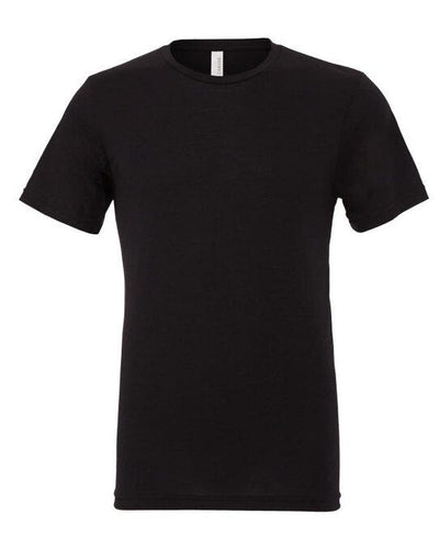 Bella + Canvas CA3413 Canvas Unisex Tri-blend S/Sleeve Tee - Solid Black Triblend