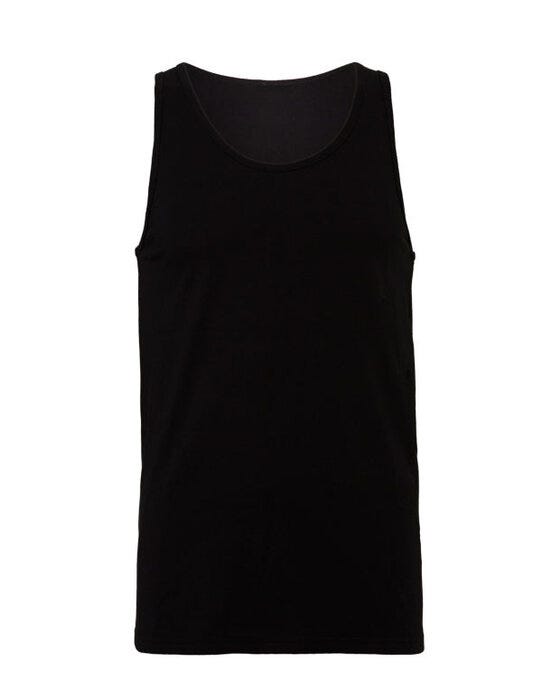 Bella + Canvas CA3480 Canvas Unisex Jersey Tank - Black