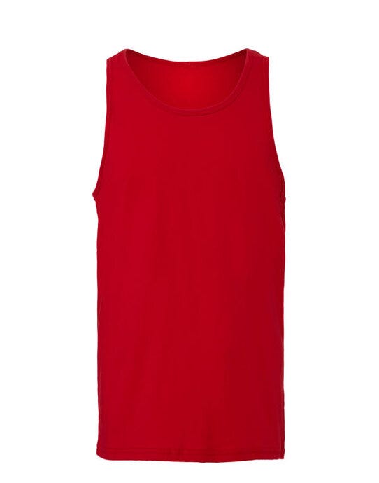 Bella + Canvas CA3480 Canvas Unisex Jersey Tank - Red