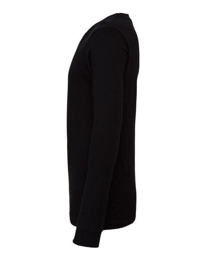 Bella + Canvas CA3501 Canvas Unisex Jersey LS Tee - Black