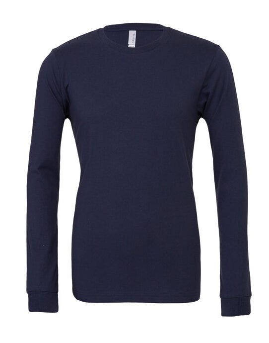 Bella + Canvas CA3501 Canvas Unisex Jersey LS Tee - Navy