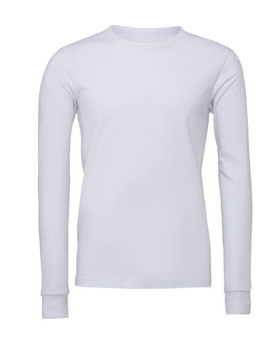 Bella + Canvas CA3501 Canvas Unisex Jersey LS Tee - White