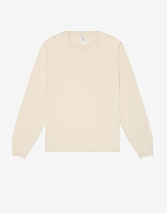 Bella + Canvas CA3511 Unisex Heavy Boxy LS Tee - Natural