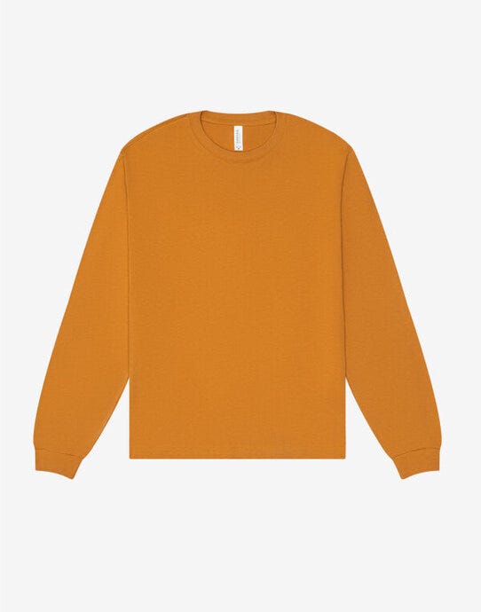 Bella + Canvas CA3511 Unisex Heavy Boxy LS Tee - Toast