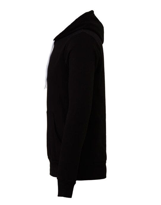Bella + Canvas CA3719 Canvas Unisex Fleece Pullover Hoodie - Black