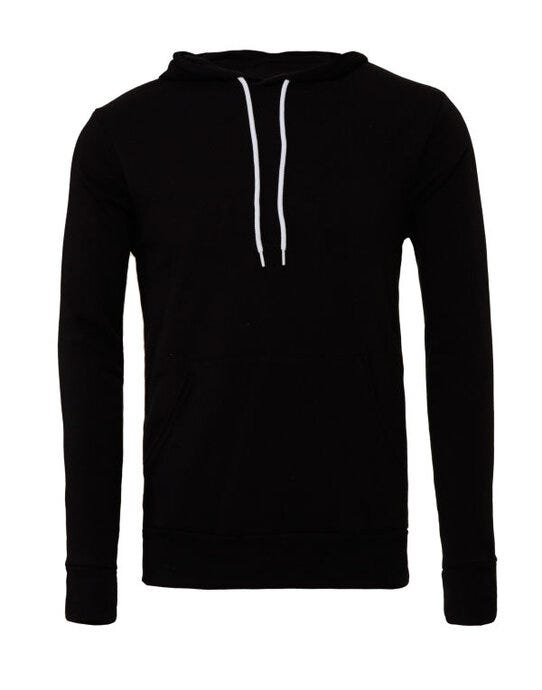Bella + Canvas CA3719 Canvas Unisex Fleece Pullover Hoodie - Black