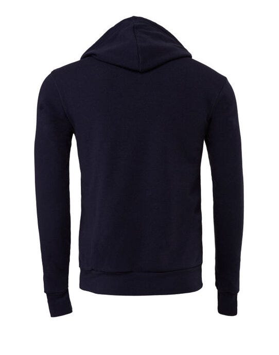 Bella + Canvas CA3719 Canvas Unisex Fleece Pullover Hoodie - Navy