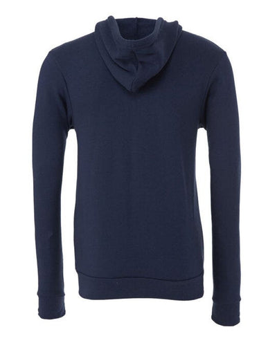 Bella + Canvas CA3739 Canvas Unisex Fleece Zip-Up Hoodie - Navy