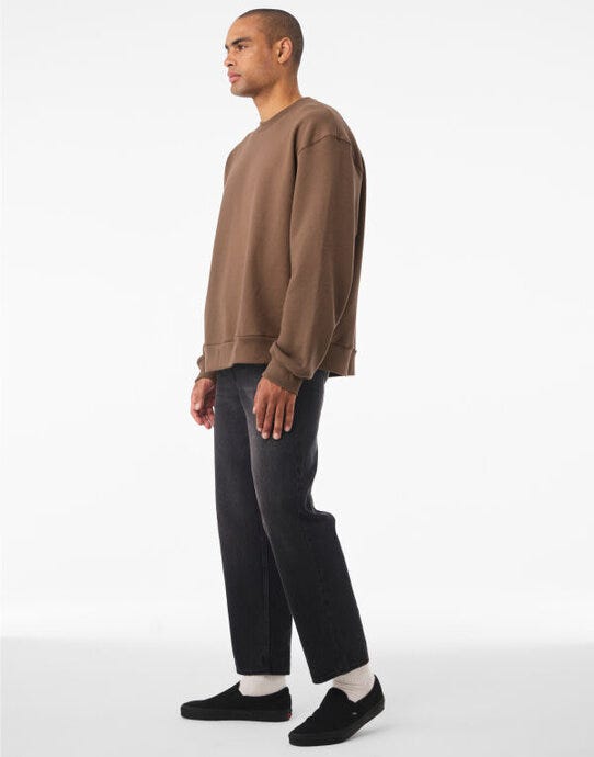 Bella + Canvas CA4711 Crewneck Heavy Sweat - Vintage Brown
