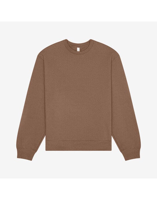 Bella + Canvas CA4711 Crewneck Heavy Sweat - Vintage Brown