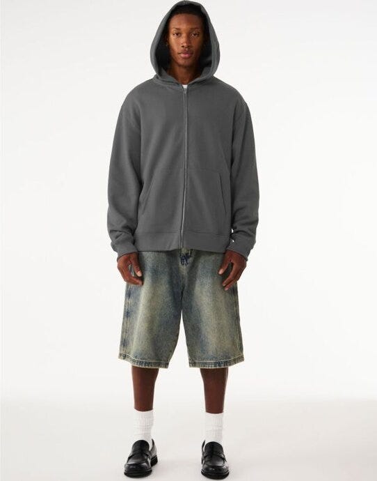 Bella + Canvas CA4739 Unisex Heavy Zip Hoodie - Asphalt