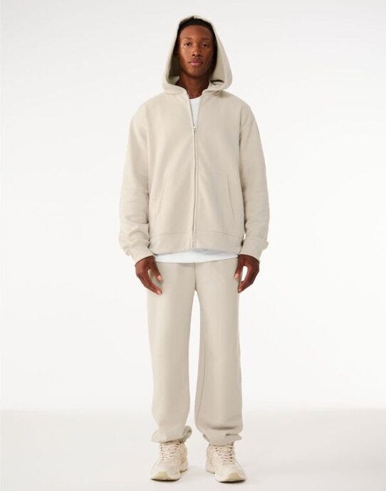 Bella + Canvas CA4739 Unisex Heavy Zip Hoodie - Dust