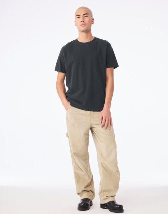 Bella + Canvas CA4810GD Unisex Heavy Dry Dye Tee - Washed Black