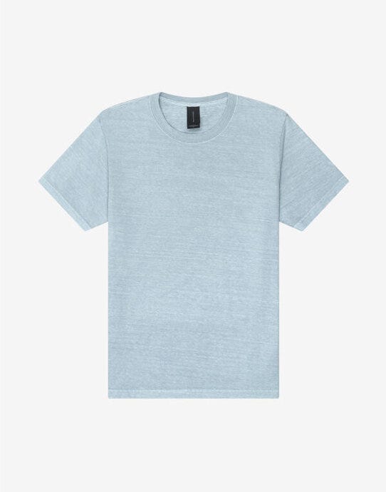 Bella + Canvas CA4810GD Unisex Heavy Dry Dye Tee - Light Washed Denim