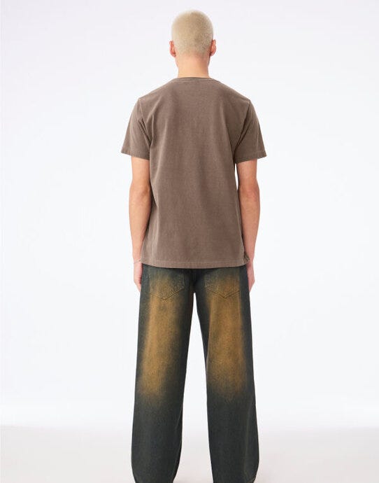 Bella + Canvas CA4810GD Unisex Heavy Dry Dye Tee - Washed Cocoa