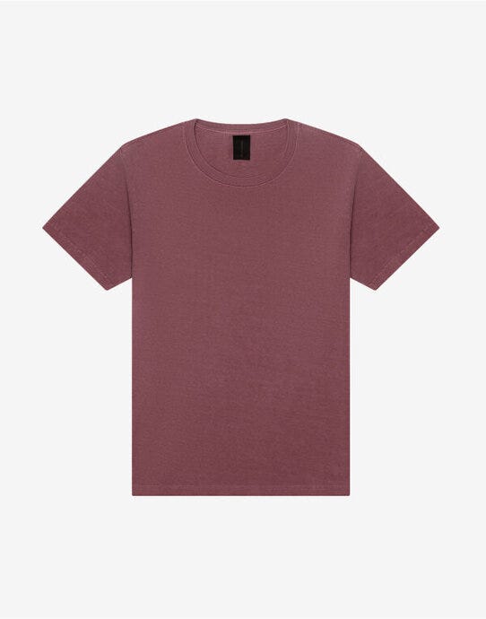 Bella + Canvas CA4810GD Unisex Heavy Dry Dye Tee - Washed Maroon