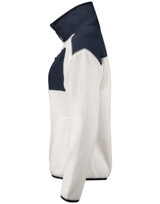 Cutter & Buck CB351471 C&amp;B Ladies Cascade Sherpa Fleece - Shell White