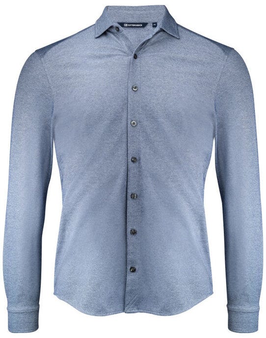 Cutter & Buck CB352410 C&amp;B Advantage Shirt - Indigo Melange