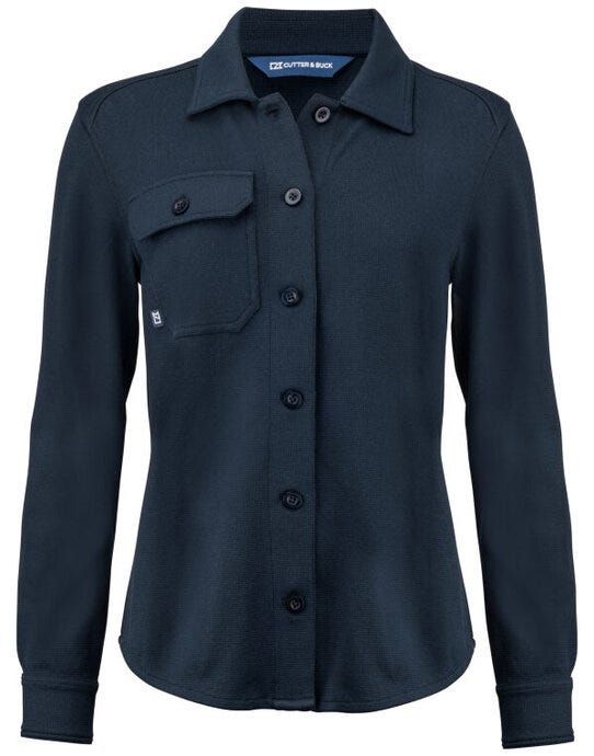Cutter & Buck CB352415 C&amp;B Ladies Advantage Leisure Shirt - Dark Navy