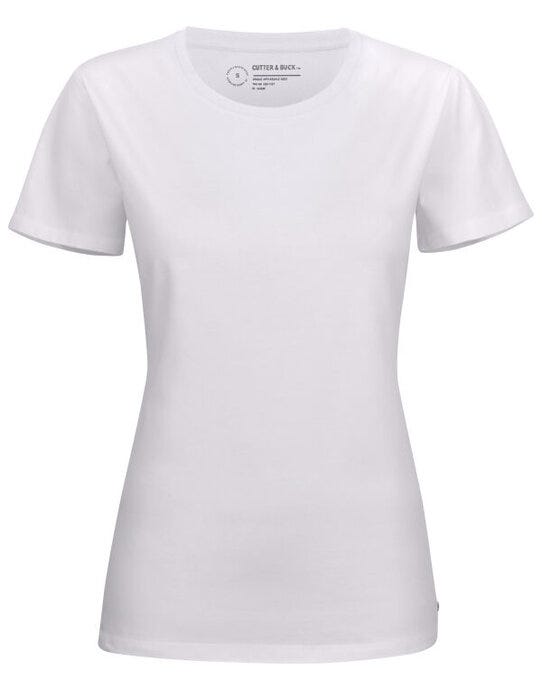 Cutter & Buck CB353409 C&amp;B Ladies Manzanita Roundneck T-Shirt - White