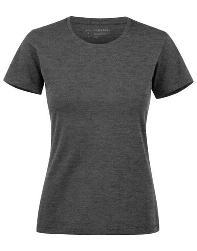 Cutter & Buck CB353409 C&amp;B Ladies Manzanita Roundneck T-Shirt - Anthracite Melange
