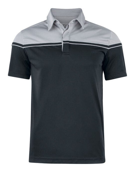 Cutter & Buck CB354428 C&amp;B Seabeck Polo - Black/Light Grey