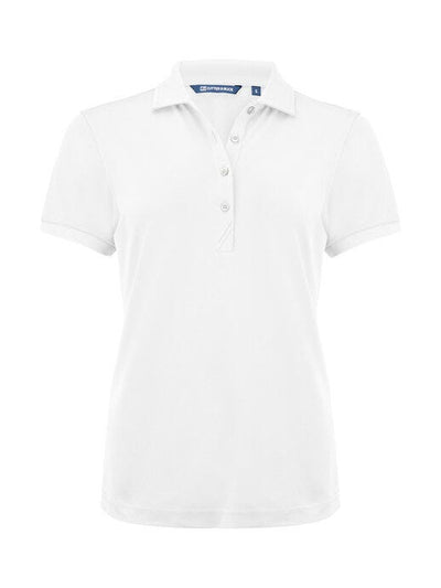 Cutter & Buck CB354435 C&amp;B Ladies Virtue Polo Solid - White