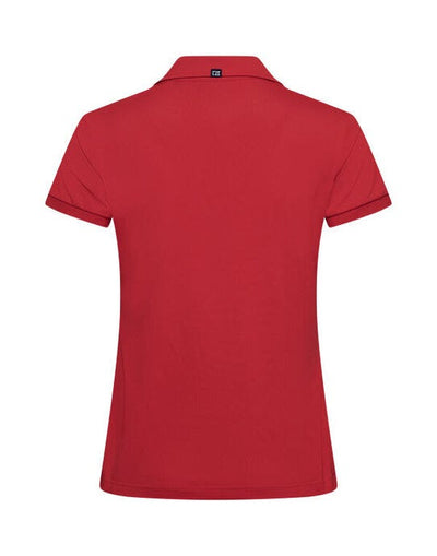 Cutter & Buck CB354435 C&amp;B Ladies Virtue Polo Solid - Red
