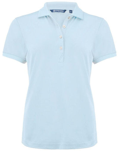 Cutter & Buck CB354435 C&amp;B Ladies Virtue Polo Solid - Heaven Blue