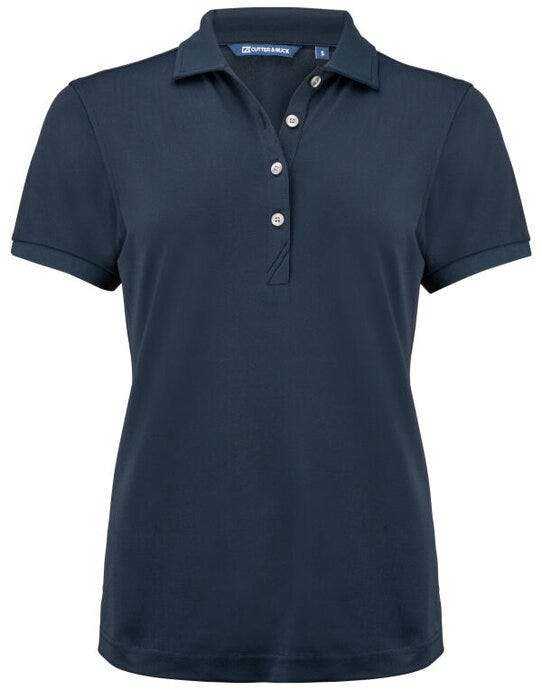 Cutter & Buck CB354435 C&amp;B Ladies Virtue Polo Solid - Dark Navy