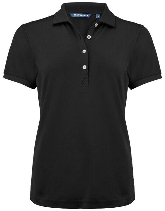 Cutter & Buck CB354435 C&amp;B Ladies Virtue Polo Solid - Black