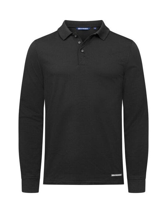 Cutter & Buck CB354438 C&amp;B Advantage Long Sleeve Polo - Black