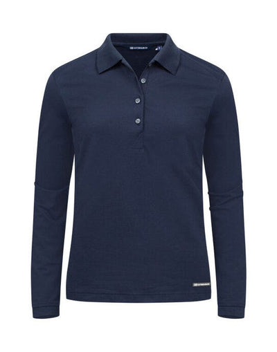 Cutter & Buck CB354439 C&amp;B Ladies Advantage Long Sleeve Polo - Dark Navy