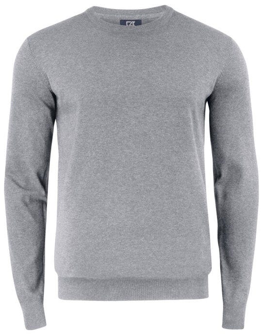 Cutter & Buck CB355416 C&amp;B Oakville Crewneck Sweater - Grey Melange