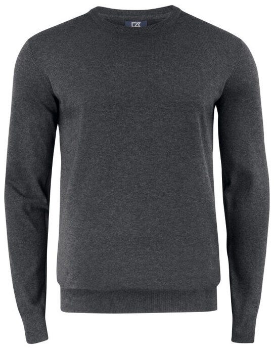 Cutter & Buck CB355416 C&amp;B Oakville Crewneck Sweater - Anthracite Melange