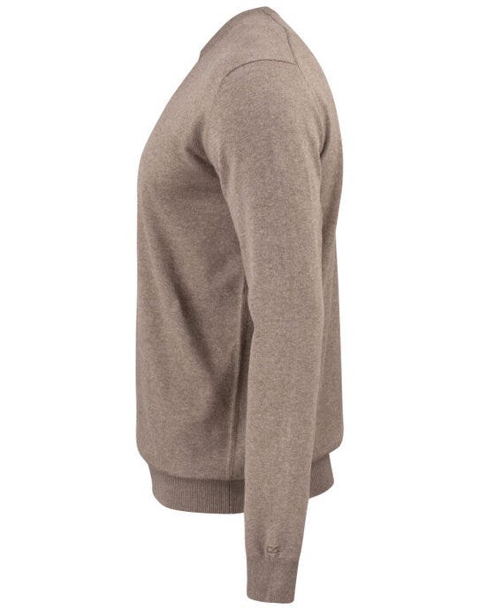 Cutter & Buck CB355416 C&amp;B Oakville Crewneck Sweater - Nougat Melange