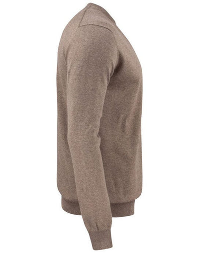 Cutter & Buck CB355416 C&amp;B Oakville Crewneck Sweater - Nougat Melange